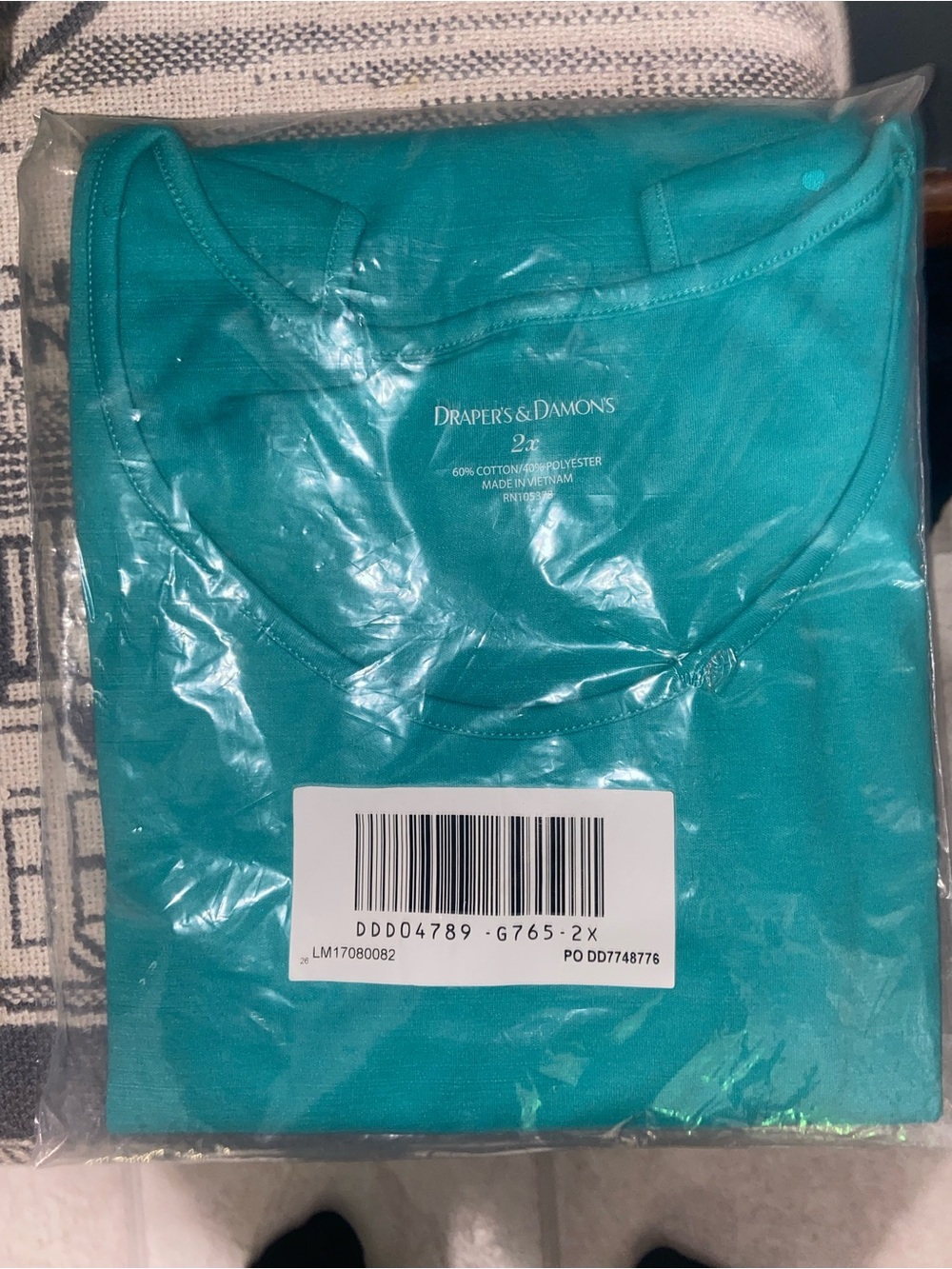 Drapers & Damons Teal Short Sleeve Crewneck Tee